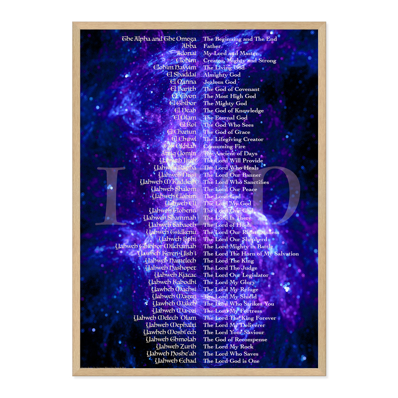 Names of God Blue Fire